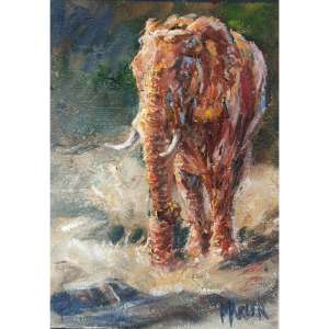 Elephant Oil Painting